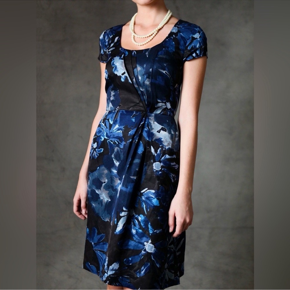 EUC The Mad Men Collection Begonia Print Dress by Banana Republic Size 6